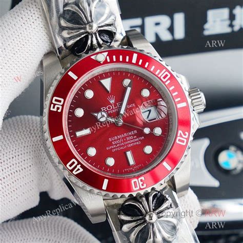 chrome hearts red submariner rolex|chrome hearts submariner watch.